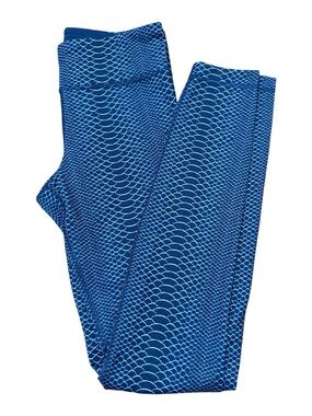 Under Armor Blue Scaled Print Leggings